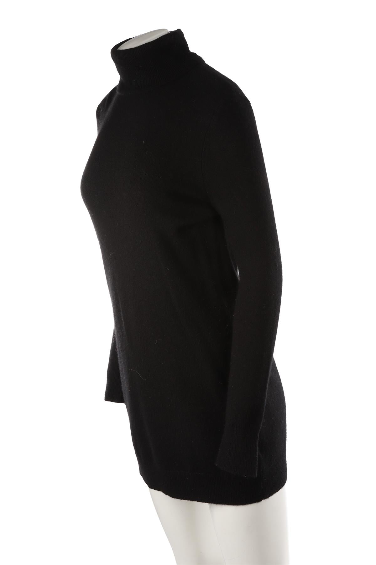BLACK CASHMERE MINI DRESS