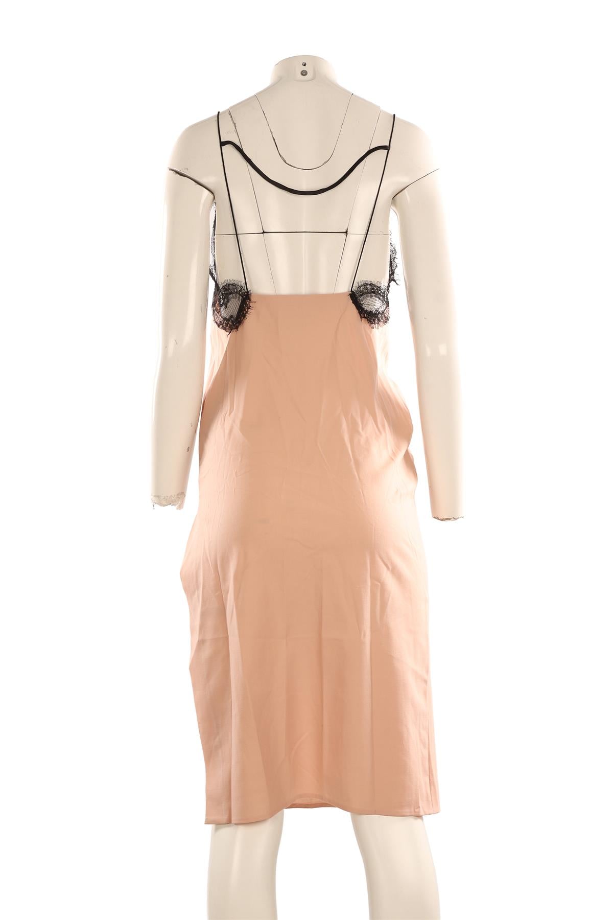GUCCI PINK WOVEN MIDI DRESS UK 10