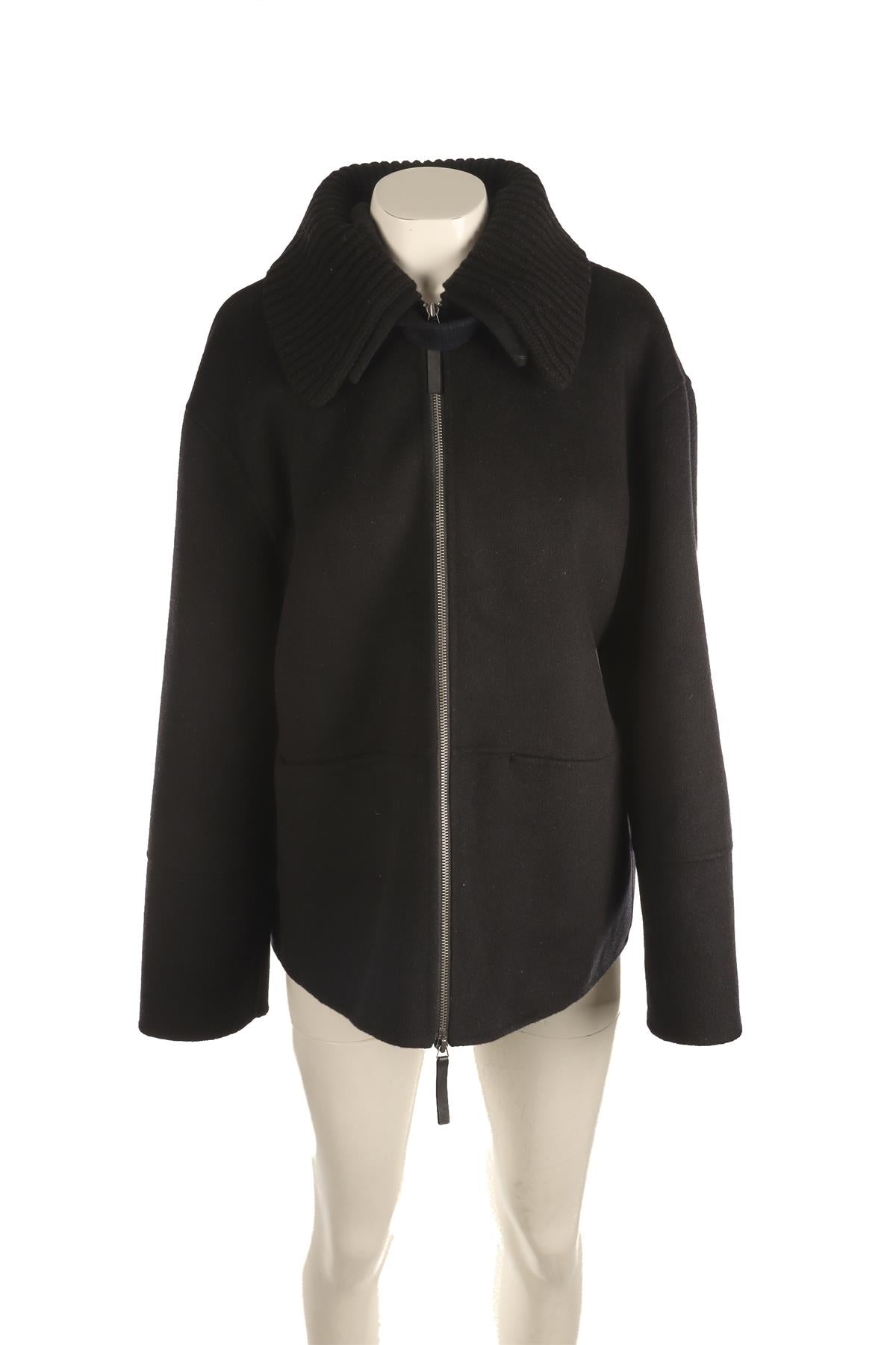 PROENZA SCHOULER WHITE LABEL BLACK WOOL JACKET LARGE