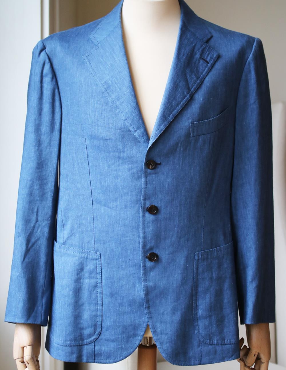 UNBRANDED LINEN BLEND CLASSIC JACKET LARGE