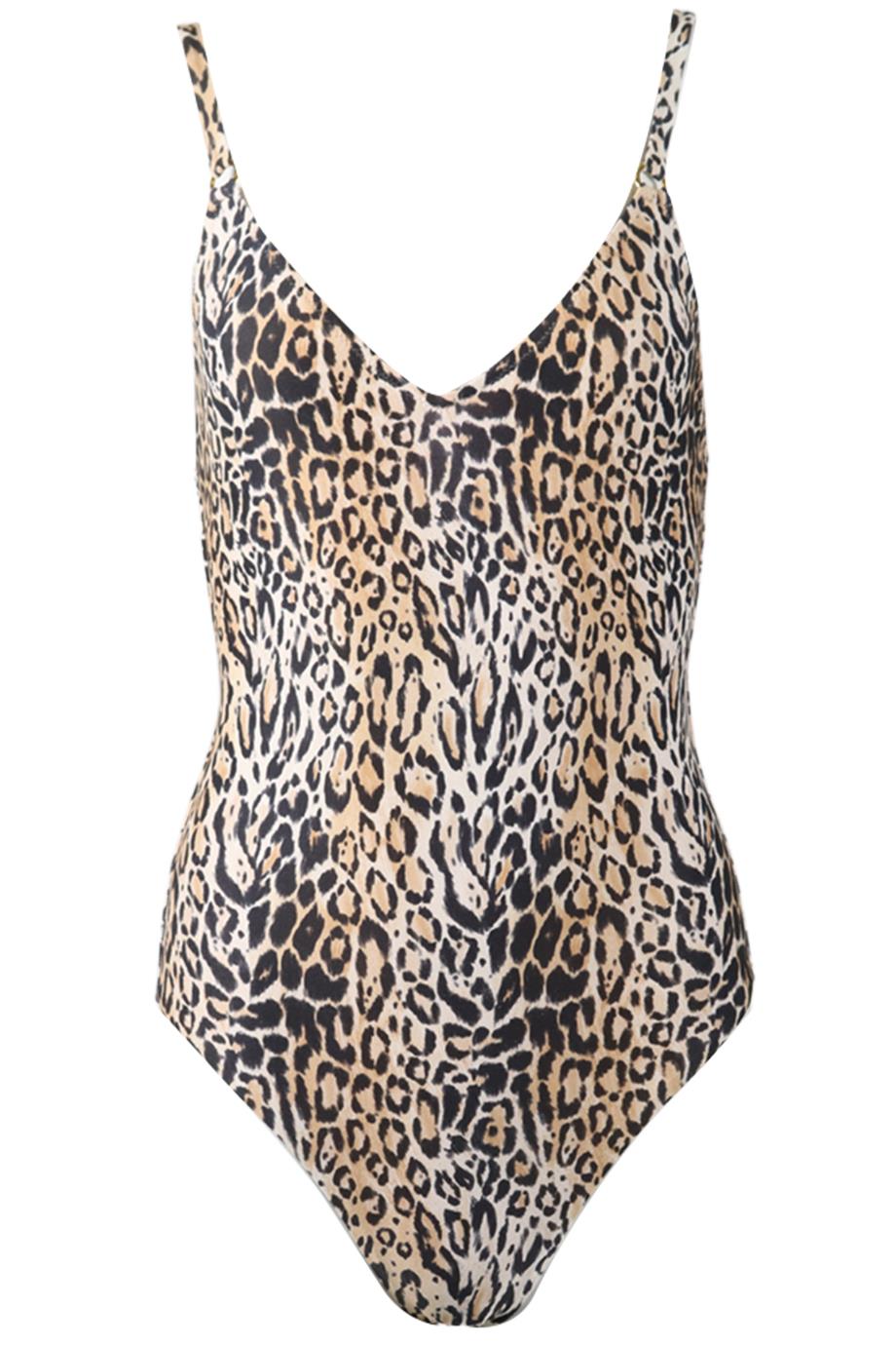 MELISSA ODABASH LEOPARD PRINT SWIMSUIT UK 10