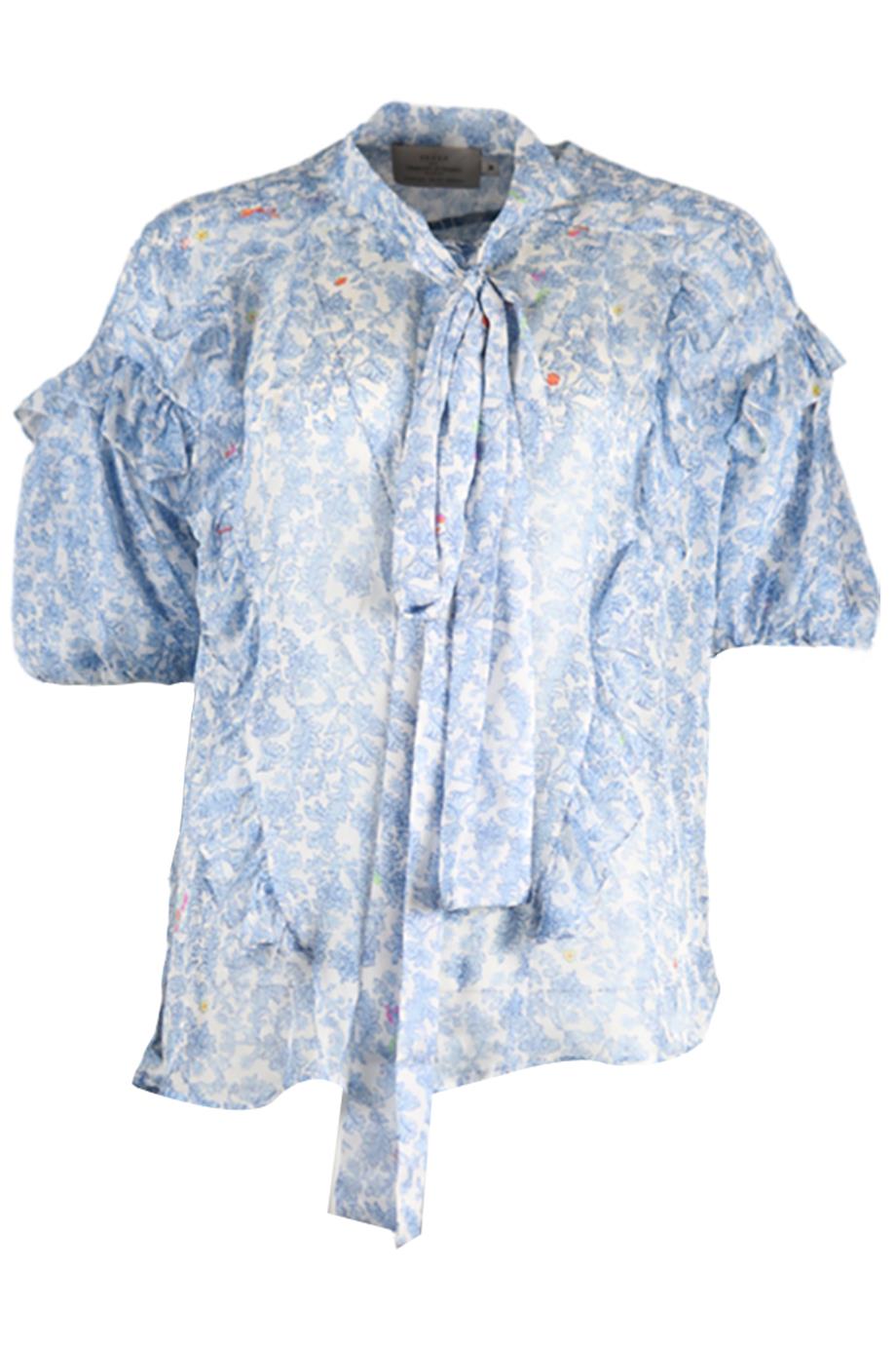 PREEN BY THORNTON BREGAZZI SILK BLEND TOP MEDIUM