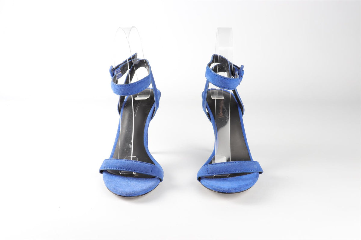 ALEXANDER WANG BLUE SUEDE SANDALS EU 36 UK 3 US 6