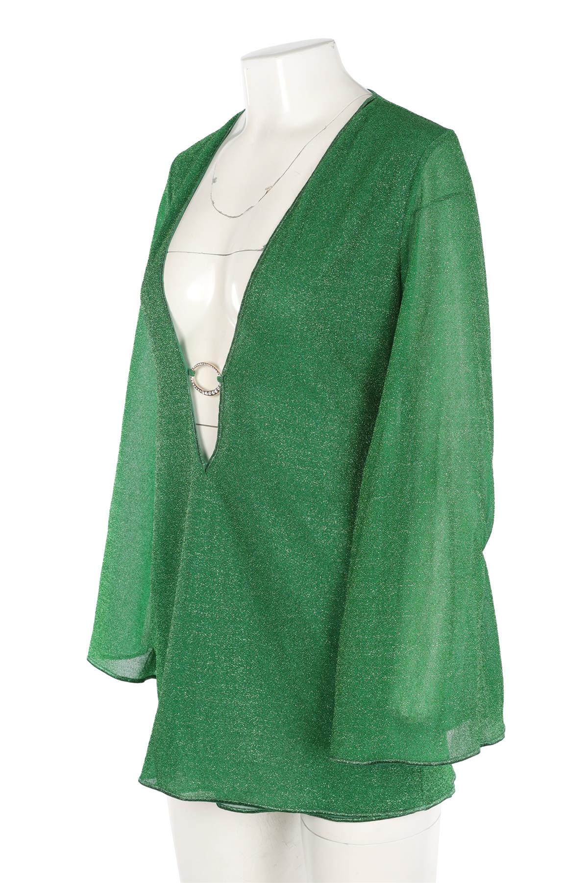 OSÉREE GREEN KNIT MINI DRESS MEDIUM