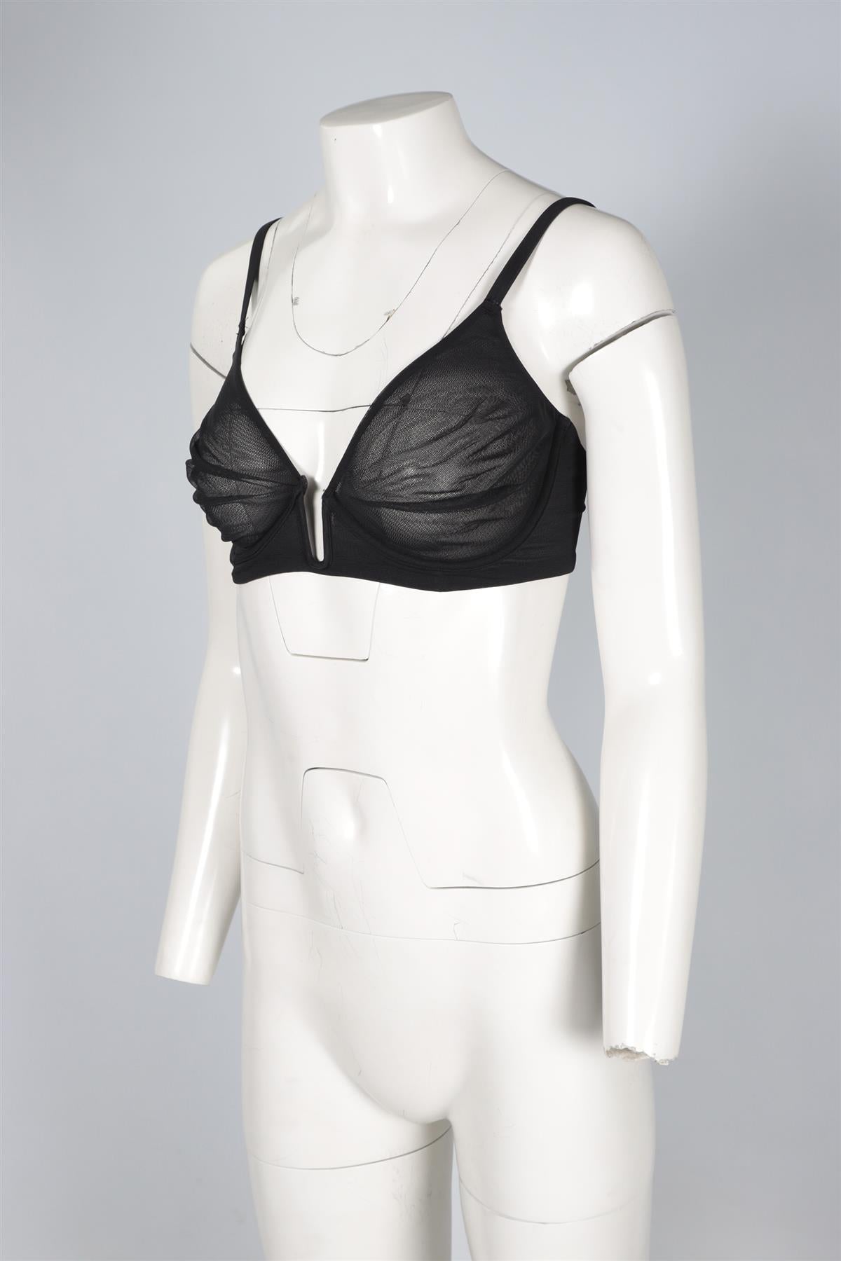 SKIMS BLACK MESH BRA 34DD