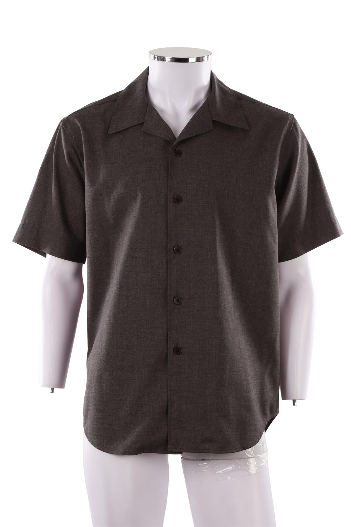 GREY MEN'S CASHMERE SHIRT