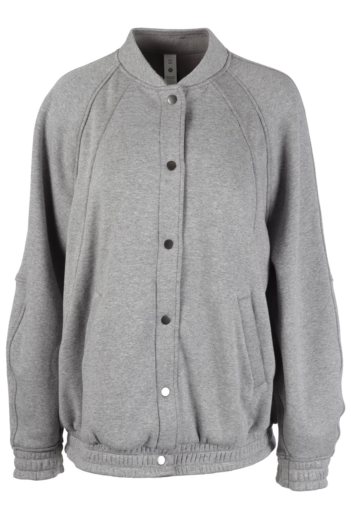 LULULEMON GREY COTTON JACKET MEDIUM/LARGE