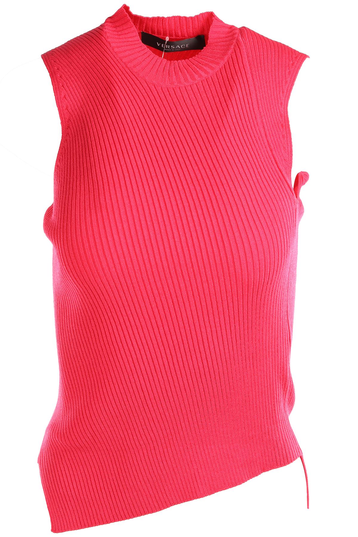 VERSACE PINK KNIT TOP IT 42 UK 10