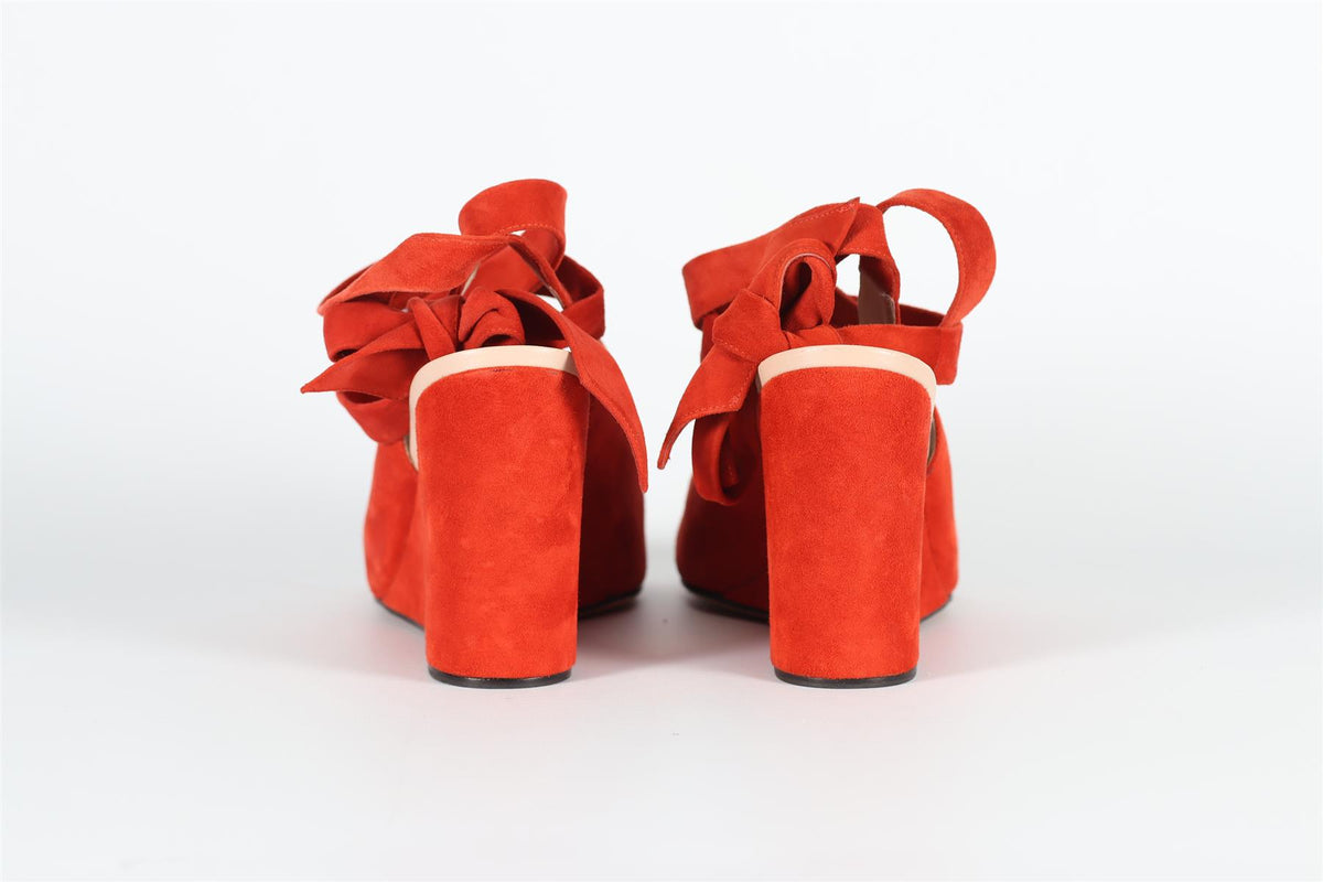 DEREK LAM SUEDE WEDGES SANDALS EU 40 UK 7 US 10
