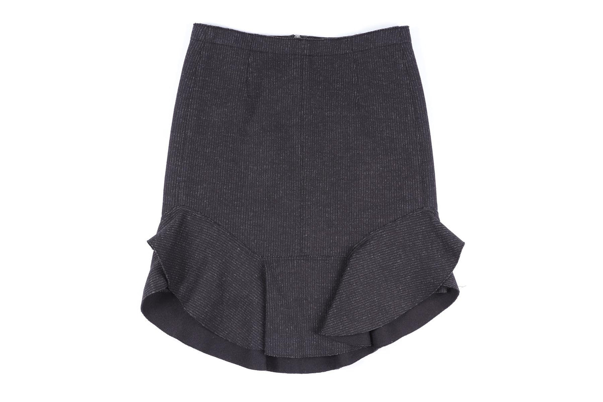 ISABEL MARANT BLACK WOOL MINI SKIRT FR 34 UK 6