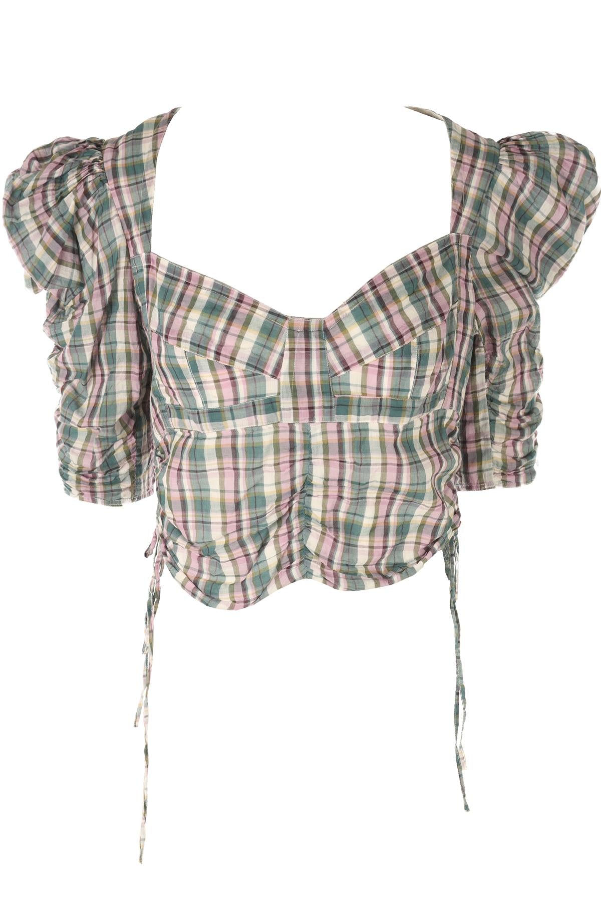ISABEL MARANT ÉTOILE MULTI COTTON TOP FR 40 UK 12