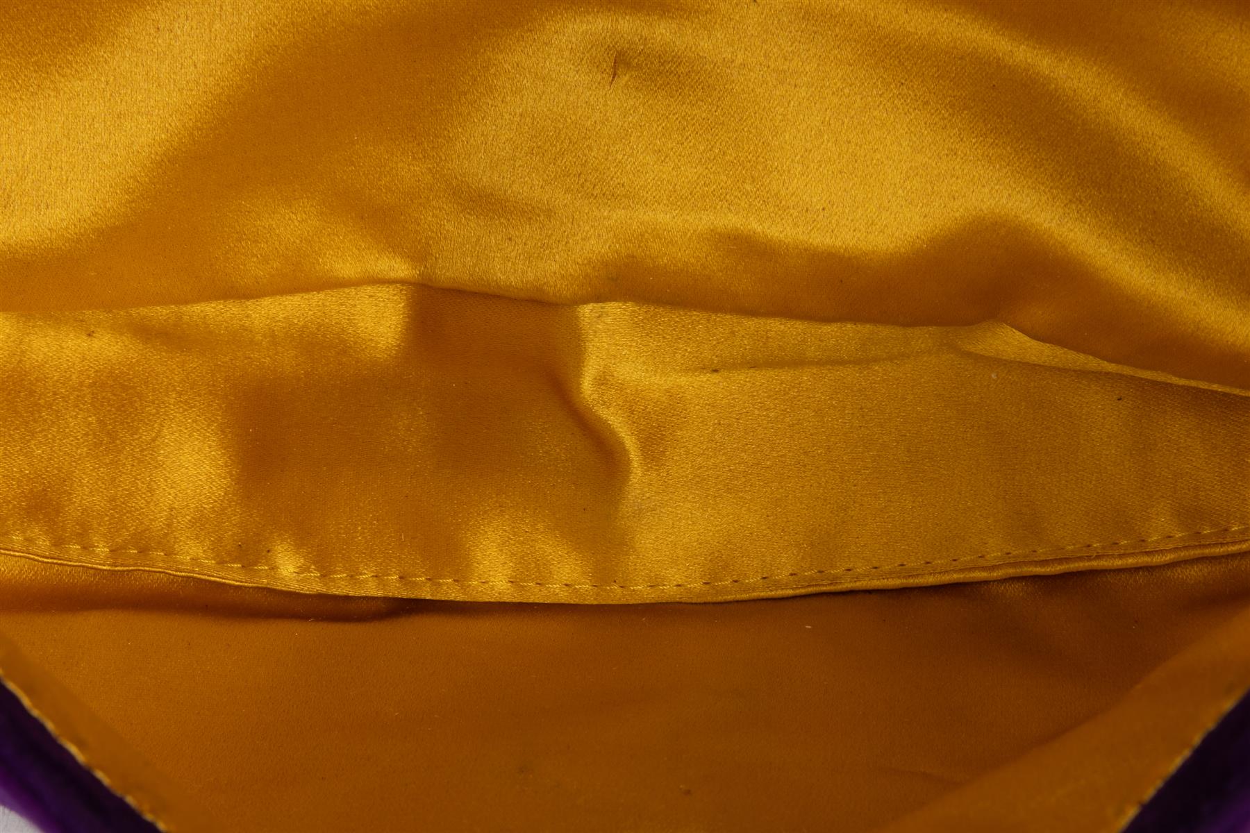 FENDI PURPLE BAGUETTE SUEDE SHOULDER BAG