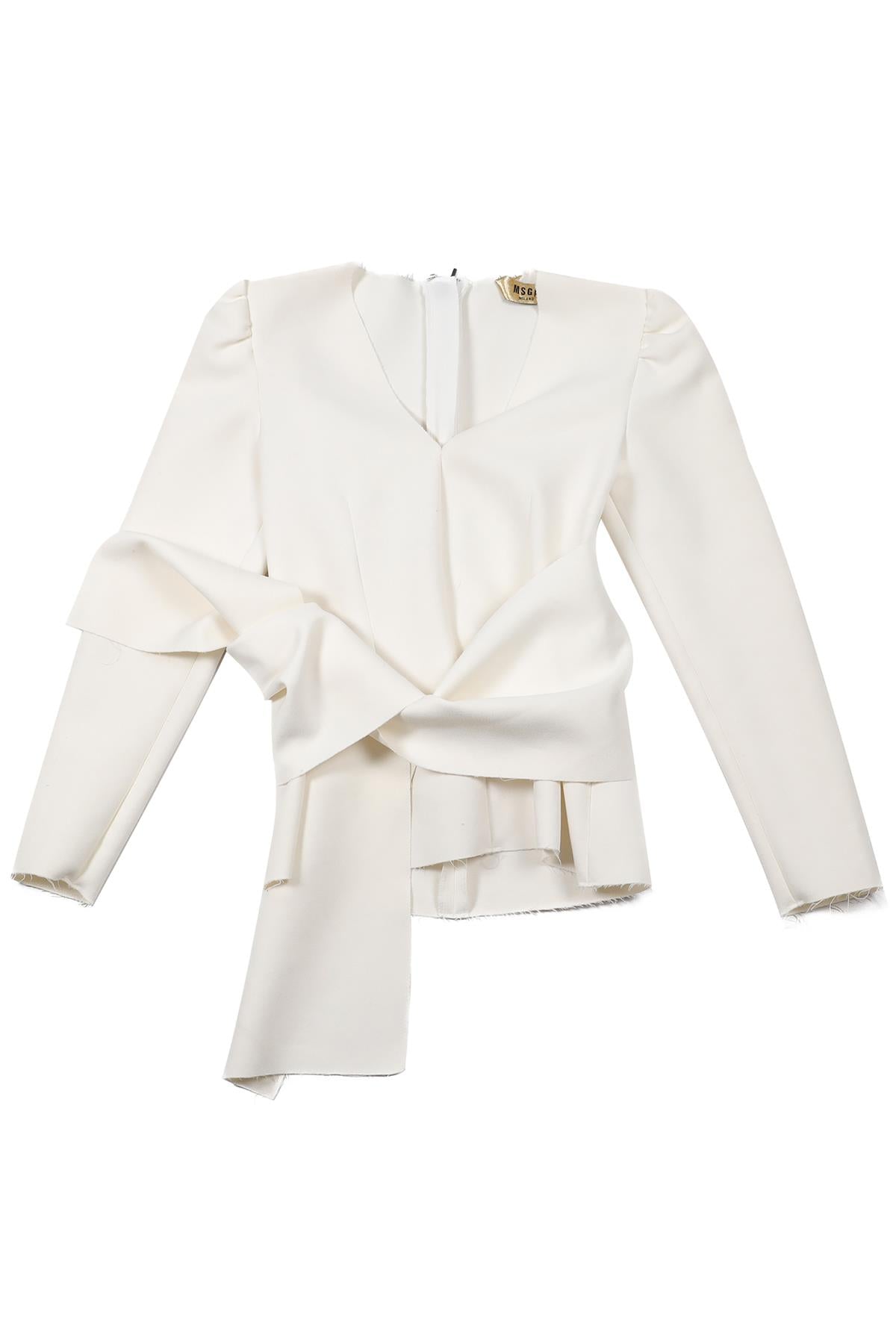 MSGM WHITE CADY TOP IT 38 UK 6