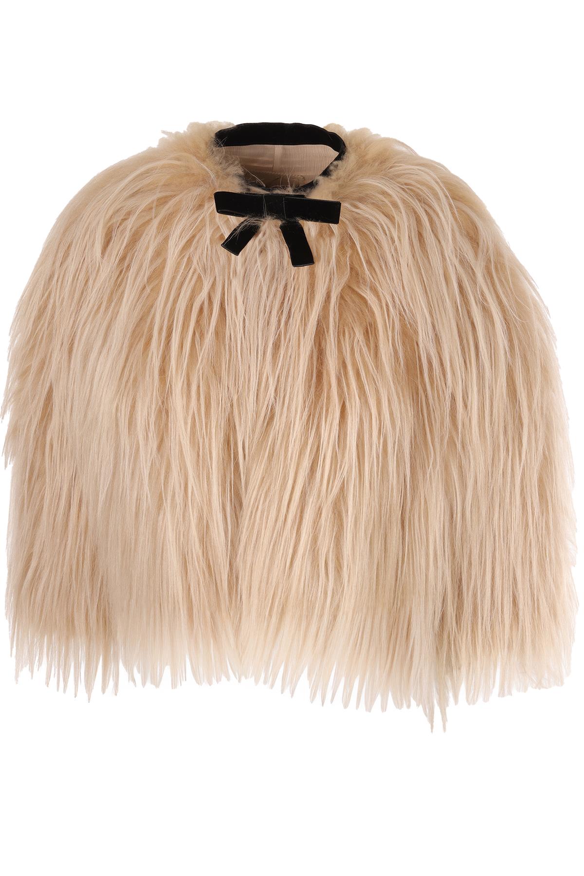 PRADA NUDE 2024 KIDASSIA FUR JACKET IT 42 UK 10