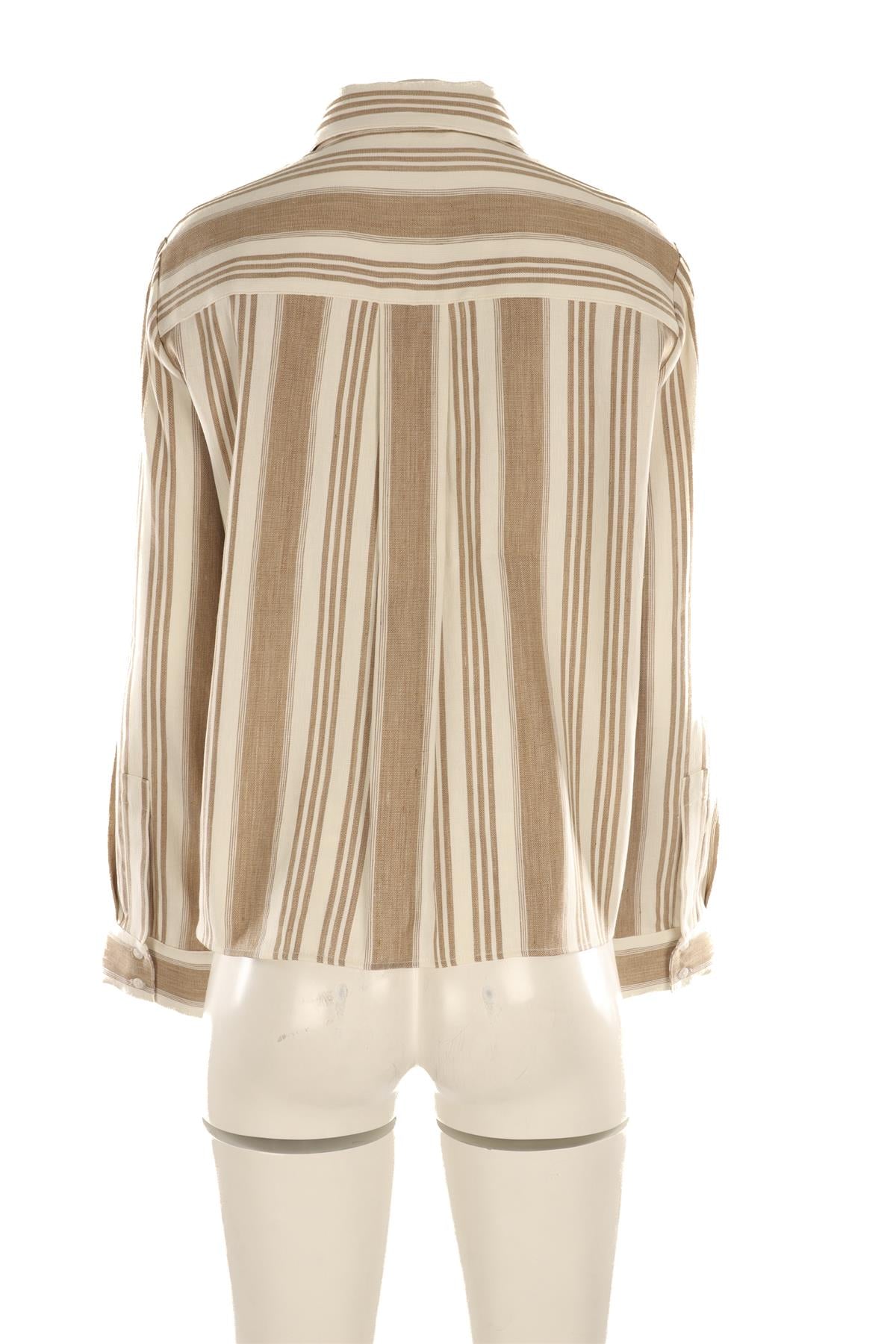 TWP BEIGE HEMP SHIRT LARGE