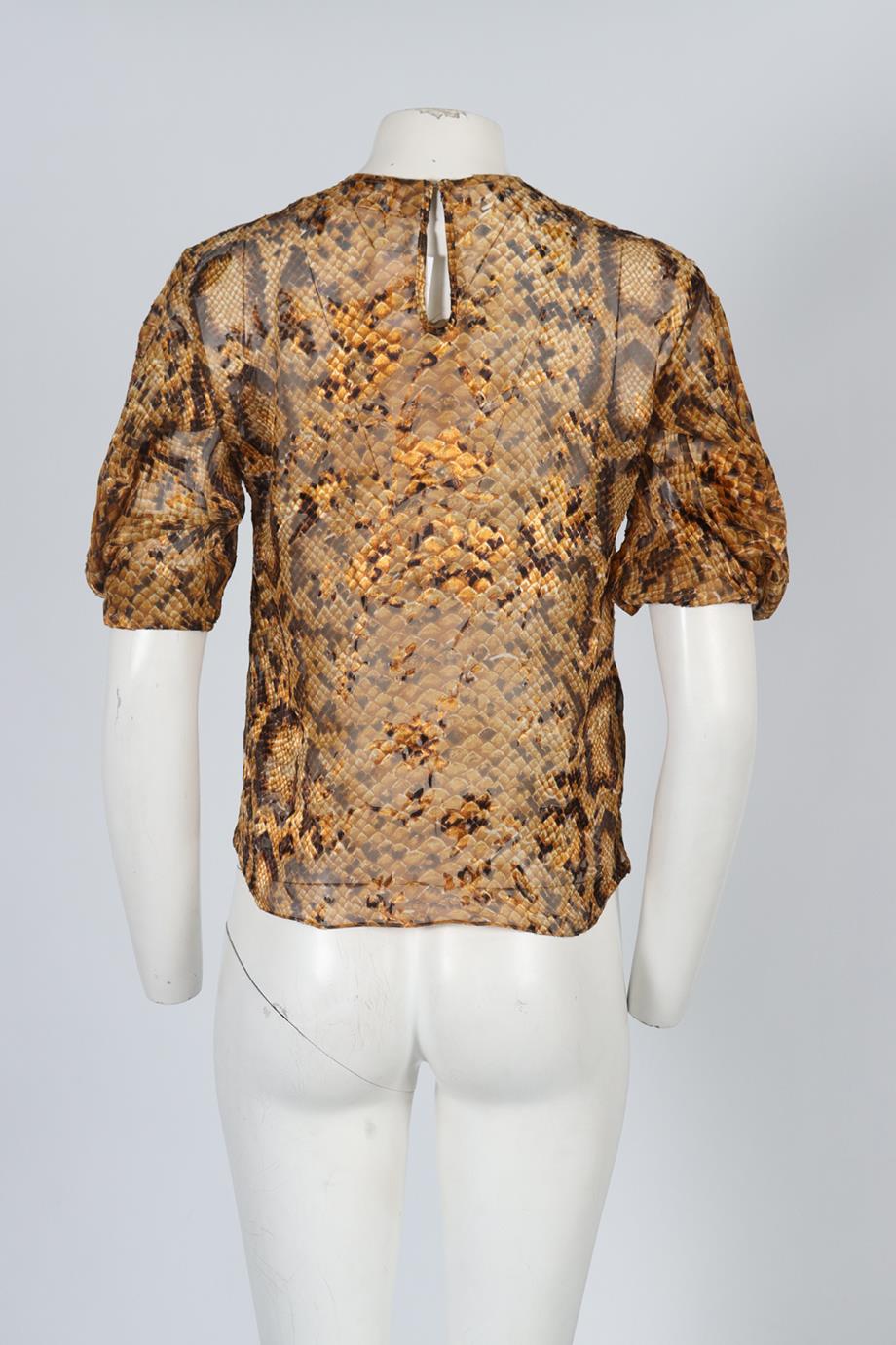 PREEN BY THORNTON BREGAZZI PRINTED SATIN TOP SMALL