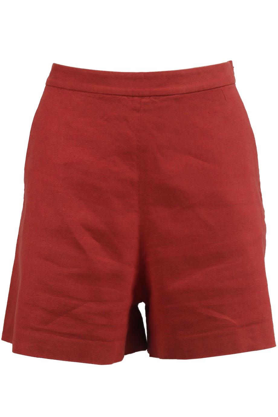 THEORY LINEN BLEND SHORTS US 8 UK 12