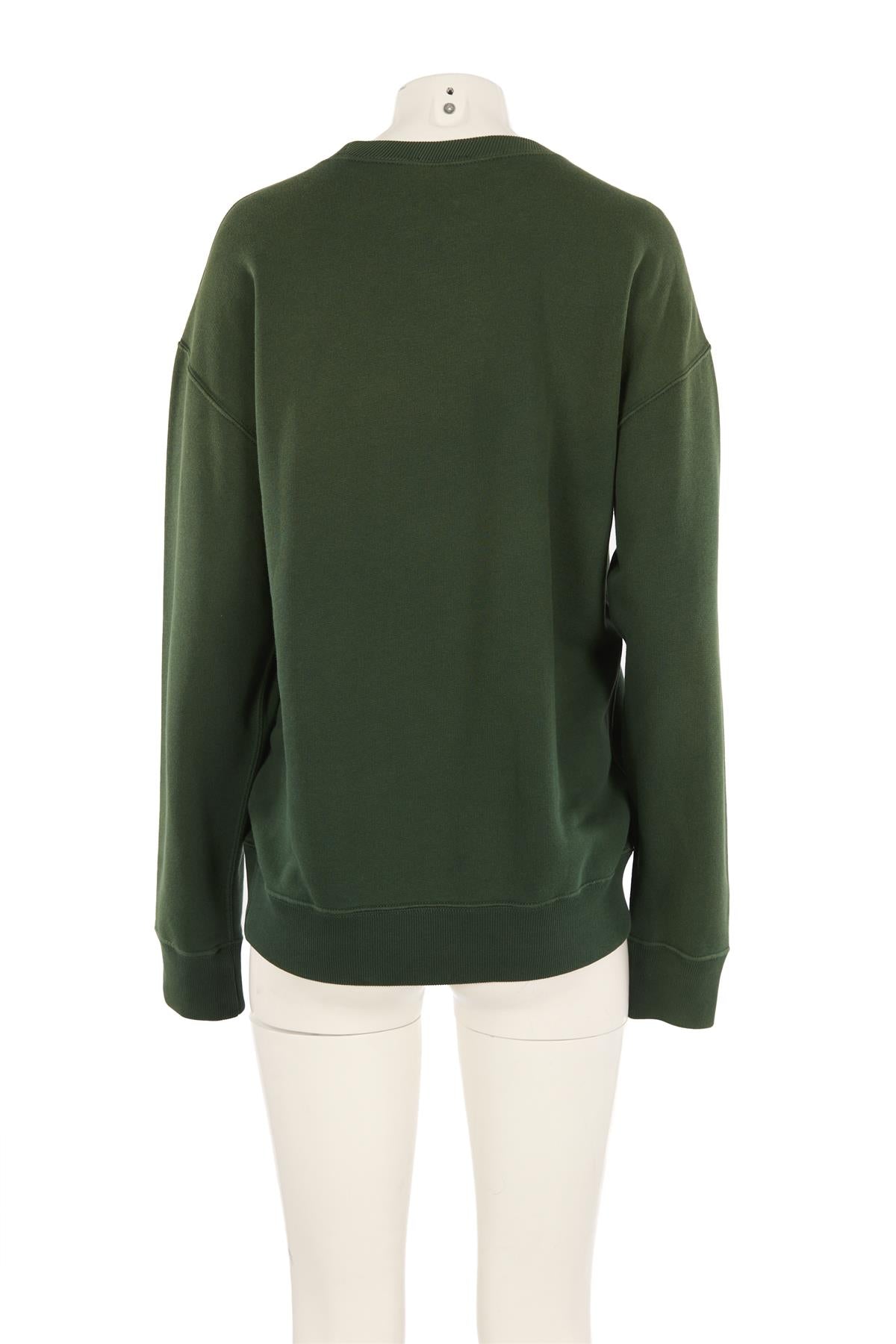 POLO RALPH LAUREN GREEN COTTON SWEATSHIRT MEDIUM