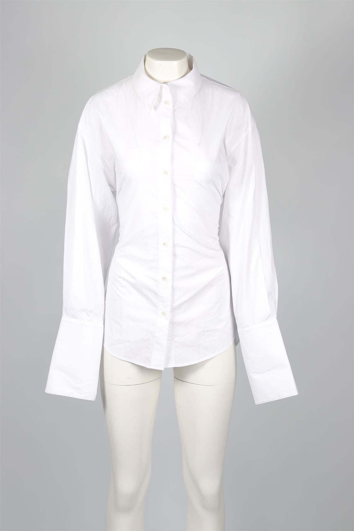 HELSA WHITE COTTON SHIRT SMALL