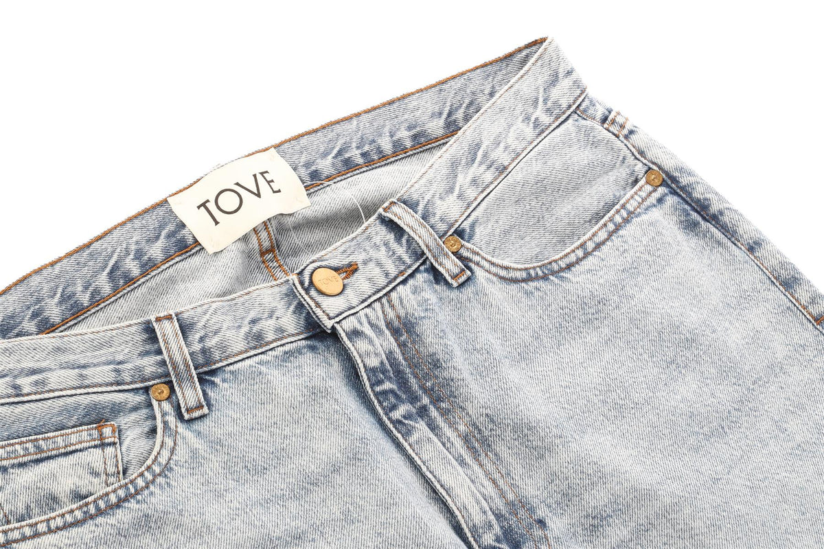 TOVE BLUE DENIM HIGH WAISTED JEANS W31 UK 12-14