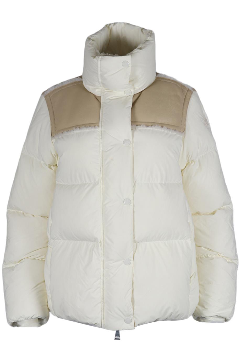 MONCLER SHEARLING TRIMMED QUILTED SHELL DOWN JACKET UK 8