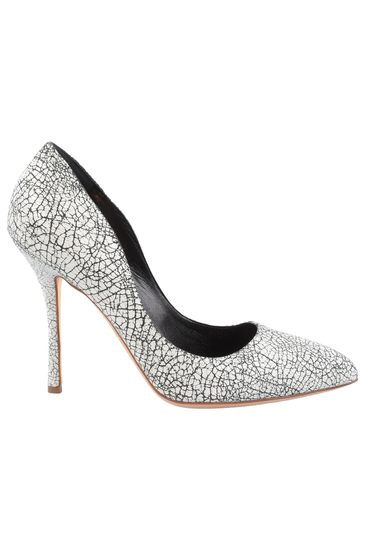 RUPERT SANDERSON WHITE LEATHER PUMPS EU 38 UK 5 US 8