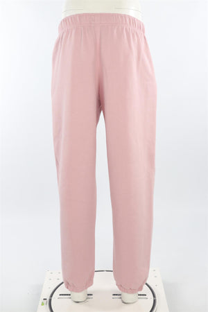 LULULEMON PINK COTTON TRACK PANTS MEDIUM