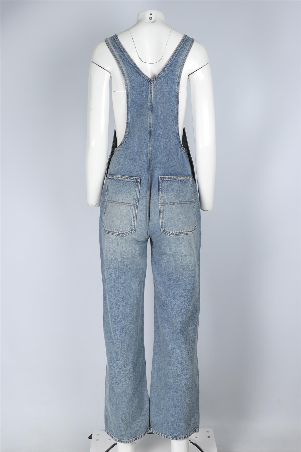 REFORMATION BLUE DENIM DUNGAREES US 2 UK 6