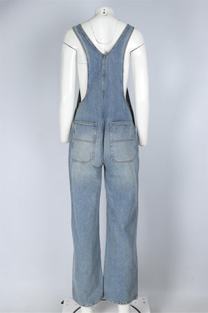 REFORMATION BLUE DENIM DUNGAREES US 2 UK 6
