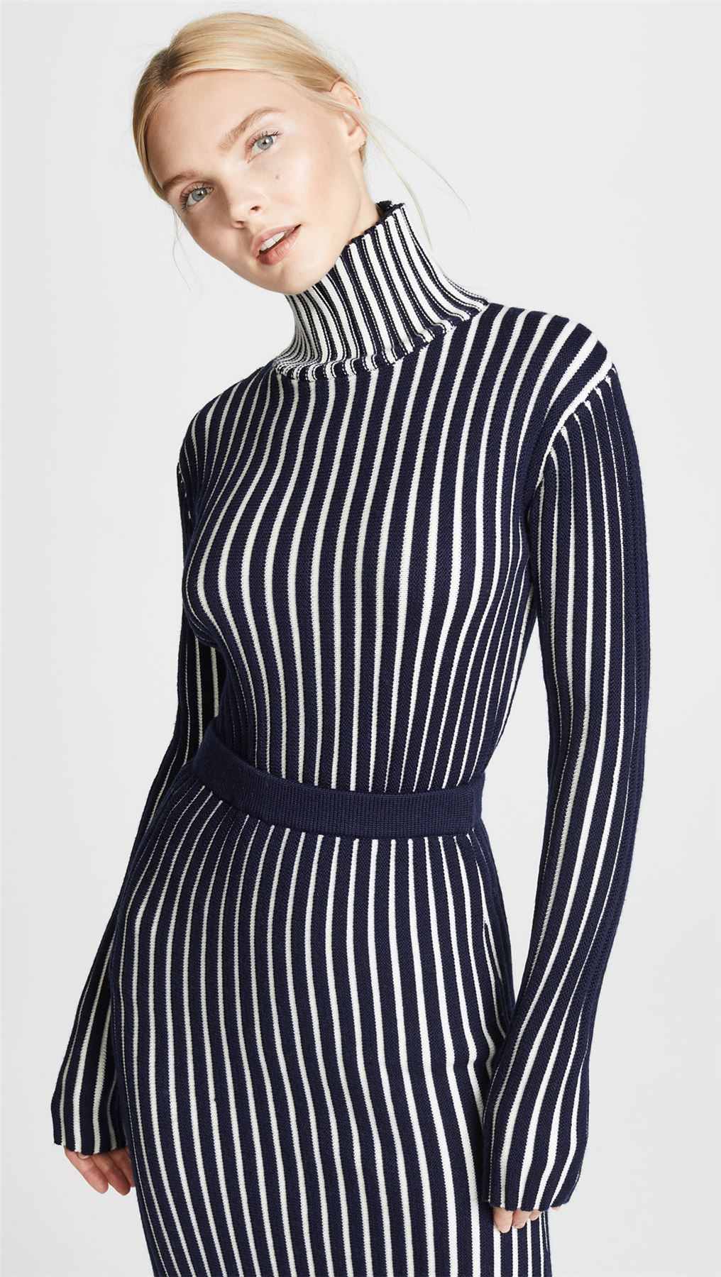 VICTORIA VICTORIA BECKHAM STRUCTURED TURTLENECK SWEATER UK 12