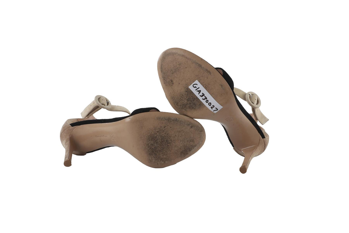 BLACK SUEDE SANDALS
