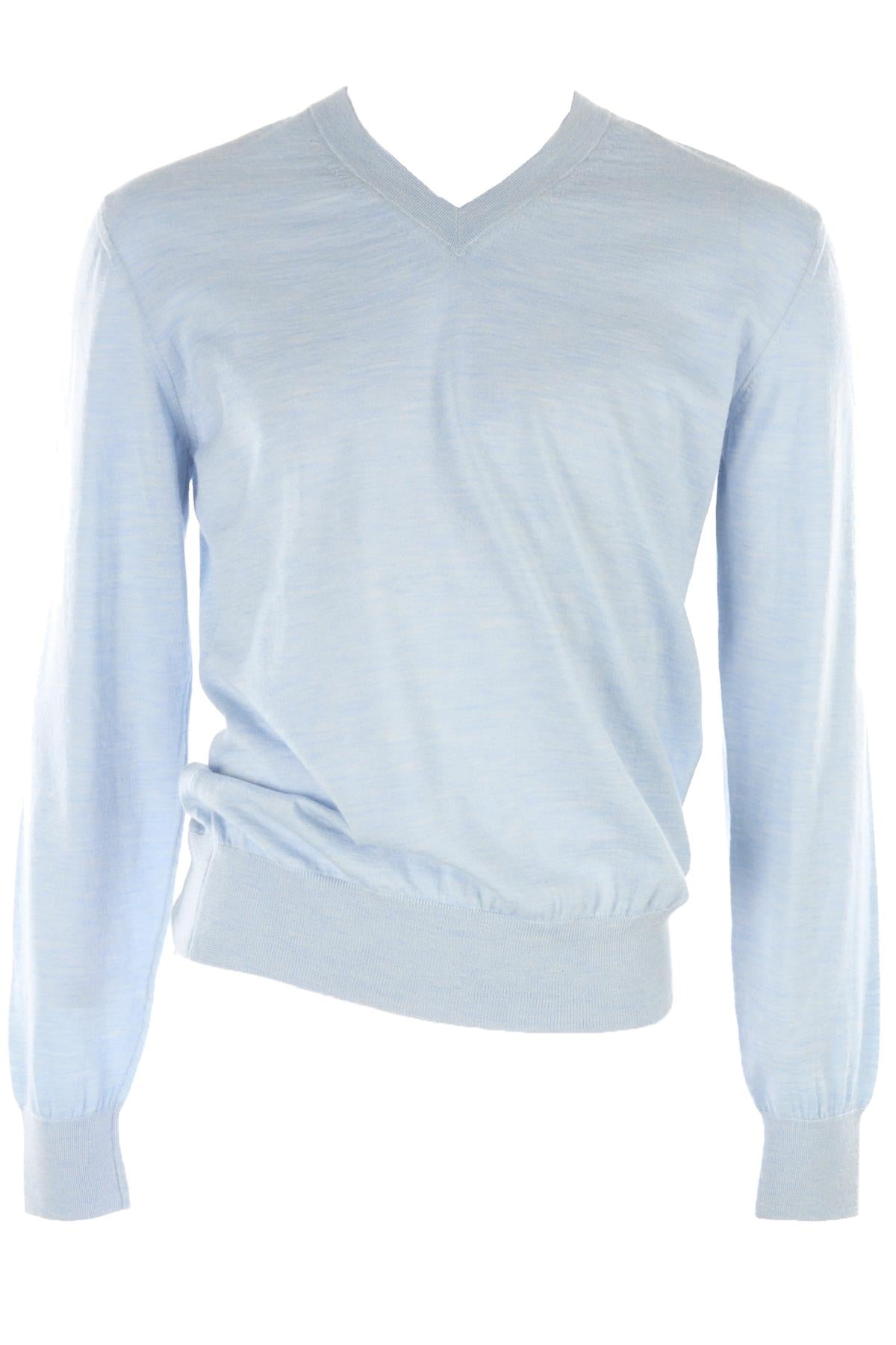 DOLCE & GABBANA BLUE MEN'S CASHMERE SWEATER UK/US 38 FR 48 IT 48