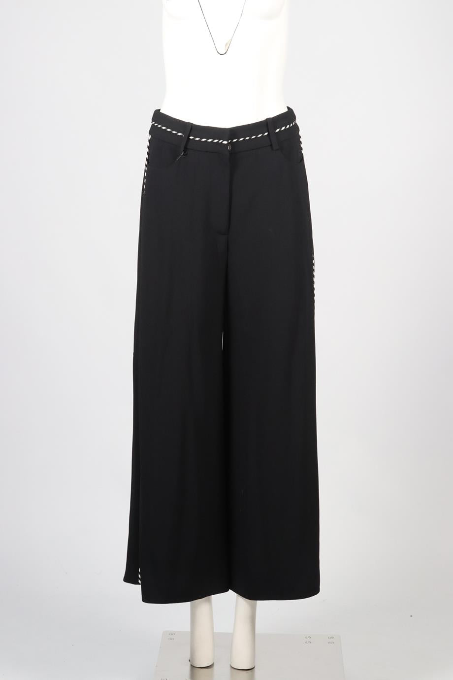 PETER PILOTTO CREPE WIDE LEG PANTS UK 10