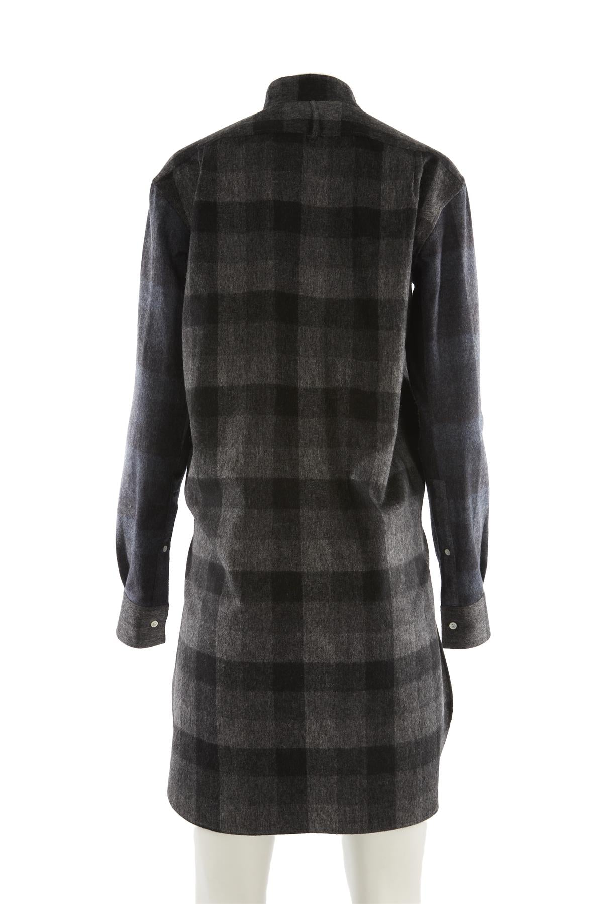 LOEWE GREY WOOL SHIRT FR 36 UK 8