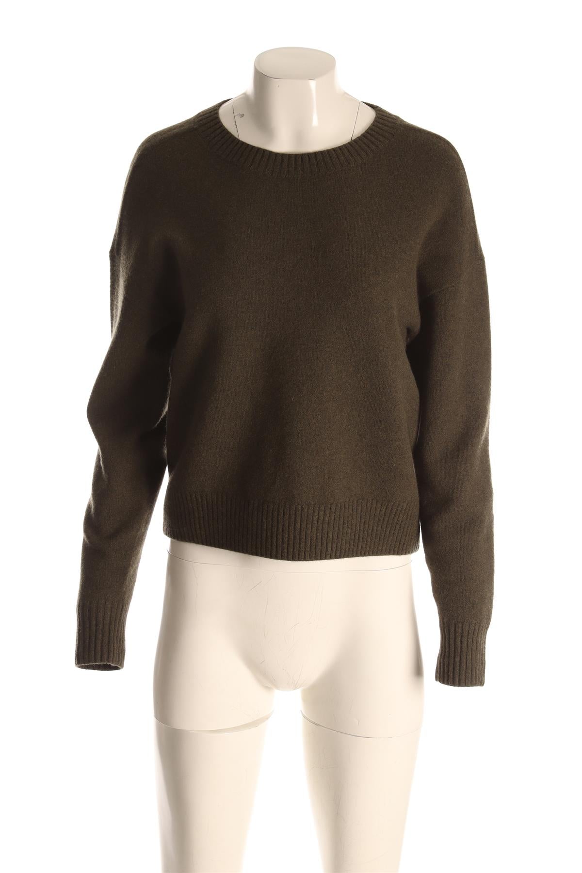 YVES SALOMON GREEN WOOL SWEATER SMALL