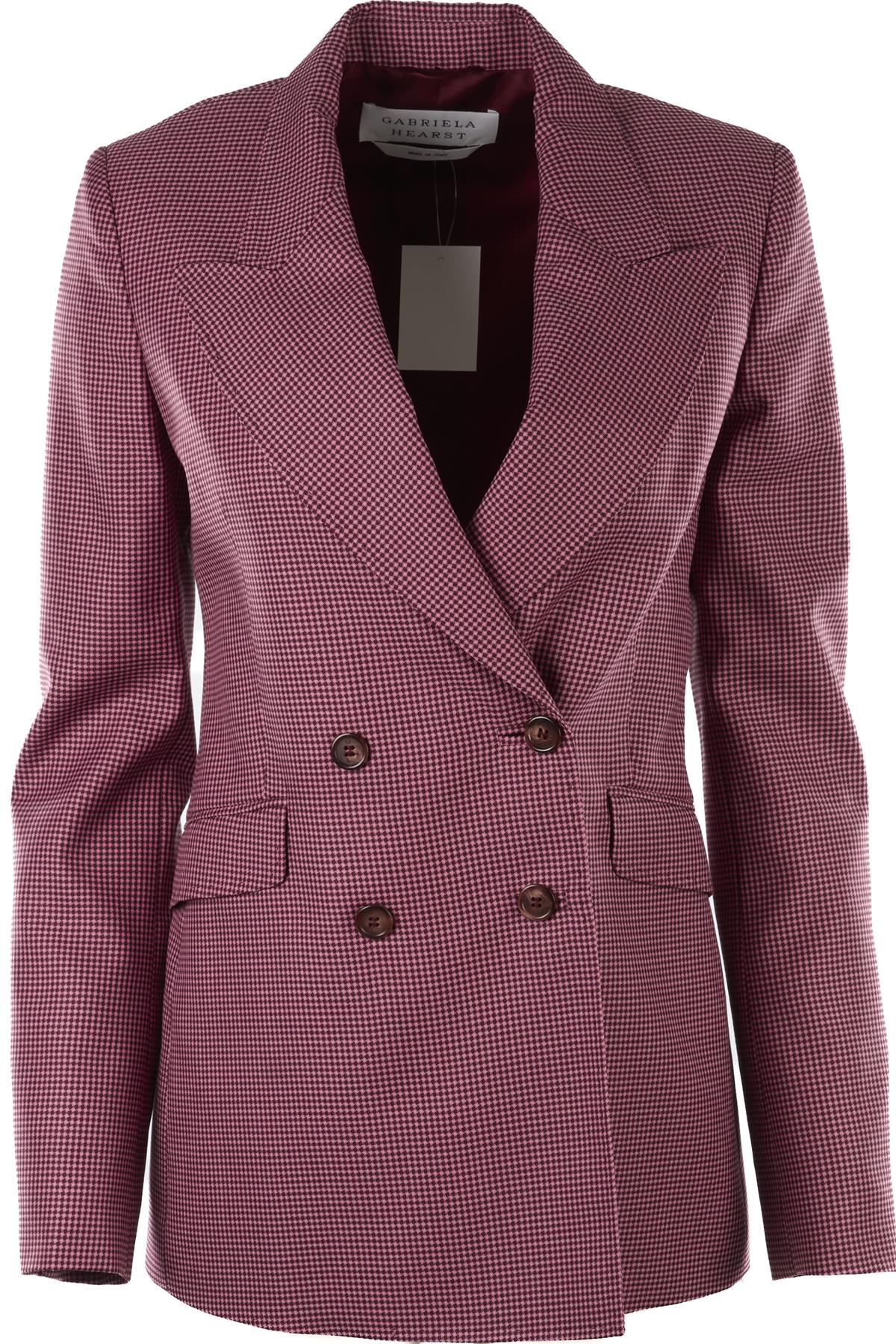 GABRIELA HEARST PURPLE WOOL BLAZER US 0 UK 4