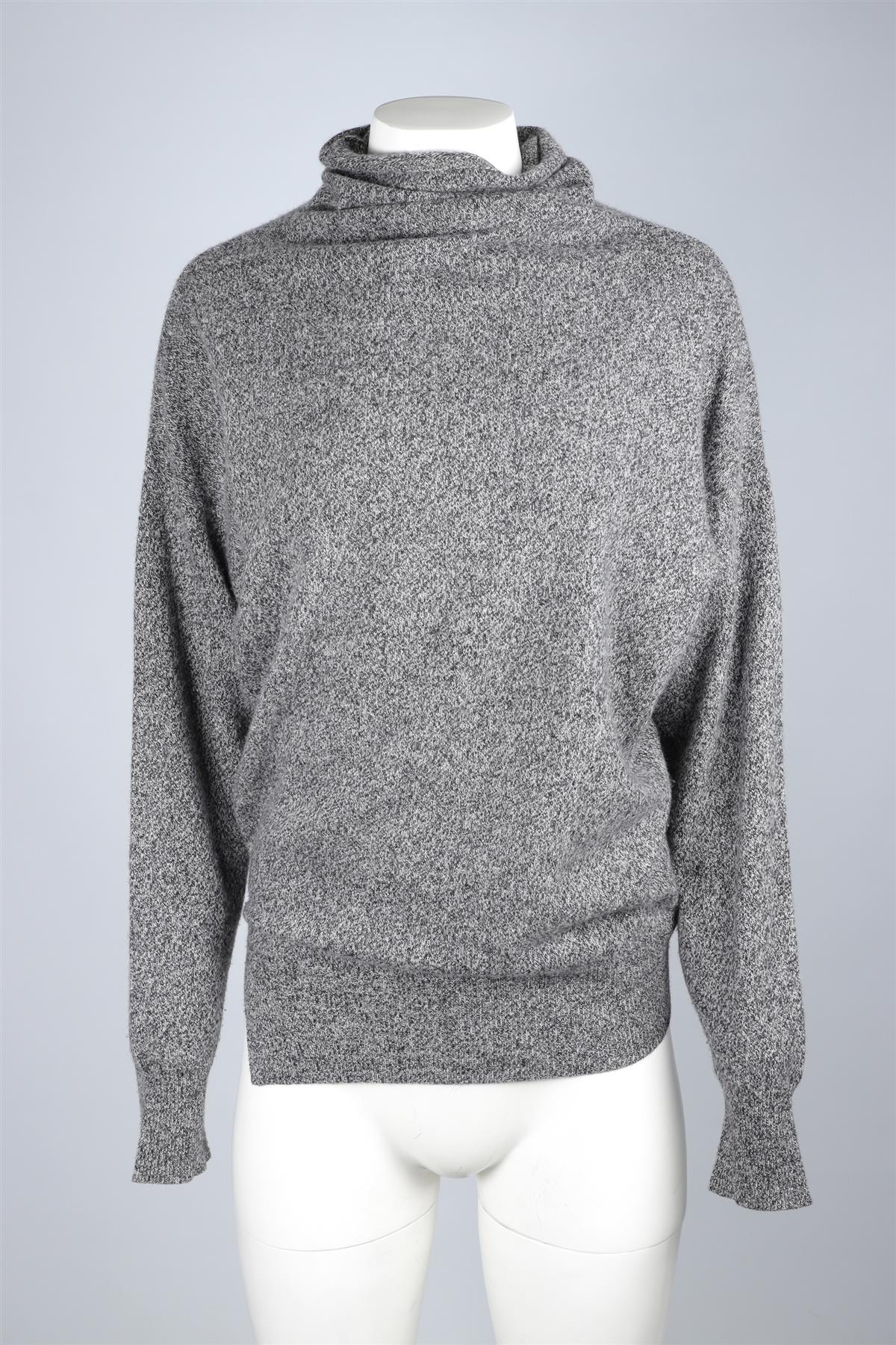 EUDON CHOI GREY CASHMERE SWEATER SMALL