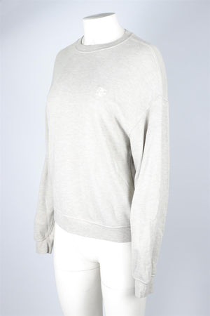 ETERNE GREY COTTON SWEATSHIRT XSMALL