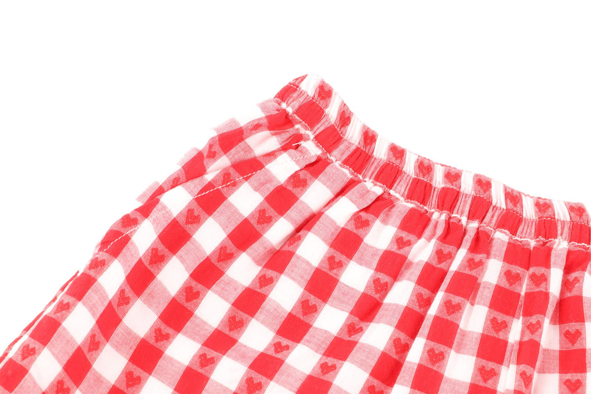 LOVESHACKFANCY RED KIDS GIRLS SHORTS 5-6 YEARS