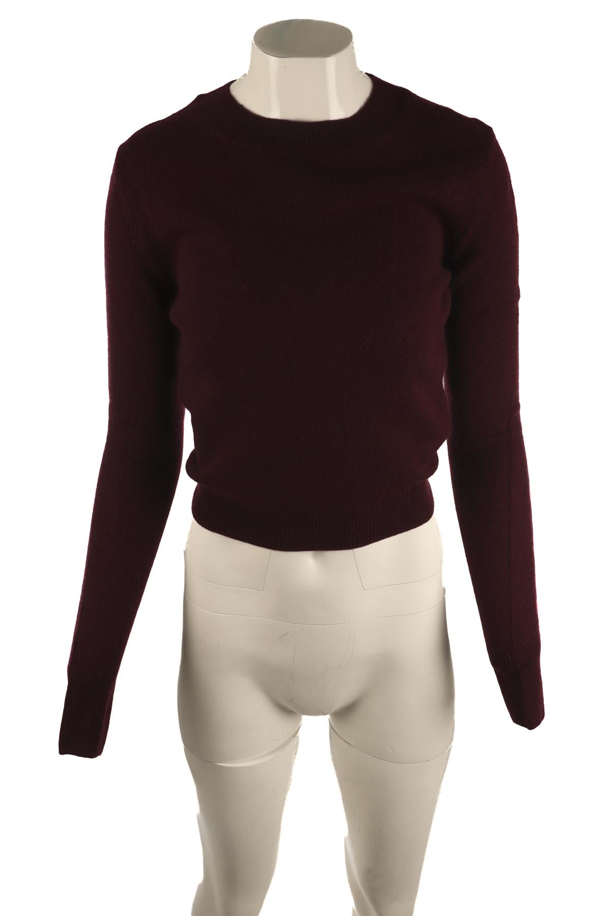 ETERNE BURGUNDY CASHMERE SWEATER XS/S
