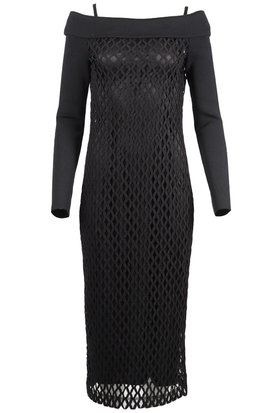 DOLCE & GABBANA COTTON BLEND MIDI DRESS IT 46 UK 14