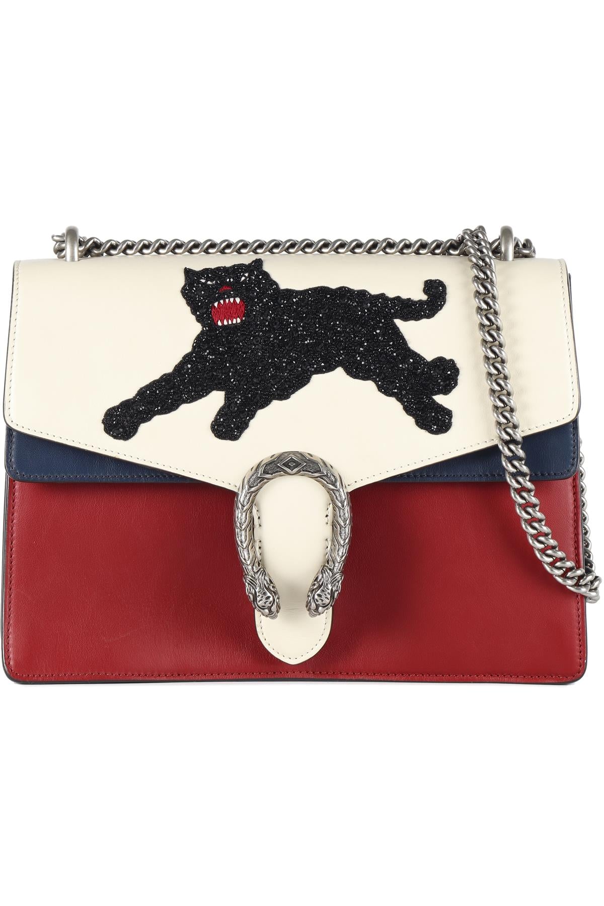 GUCCI RED DIONYSUS MEDIUM LEATHER SHOULDER BAG