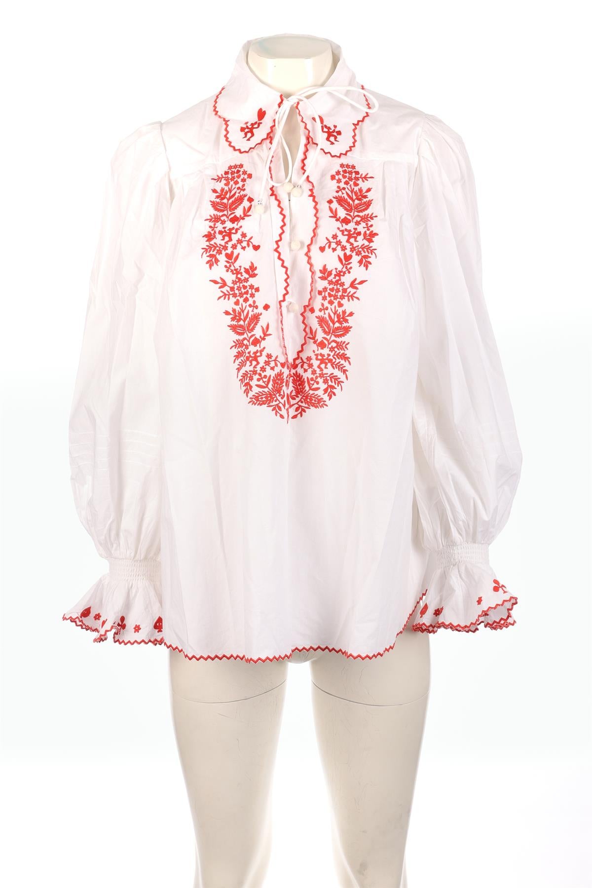 ALÉMAIS WHITE COTTON SHIRT AU 8 UK 8
