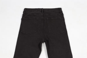 FRAME BLACK HIGH RISE FLARED JEANS W28 UK 10