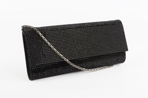 JUDITH LEIBER BLACK CRYSTAL CLUTCH