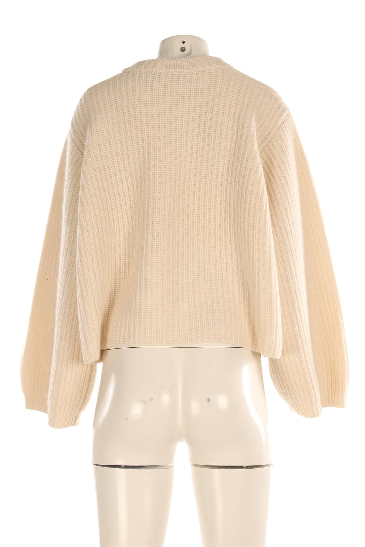 LISA YANG CREAM CASHMERE SWEATER XSMALL