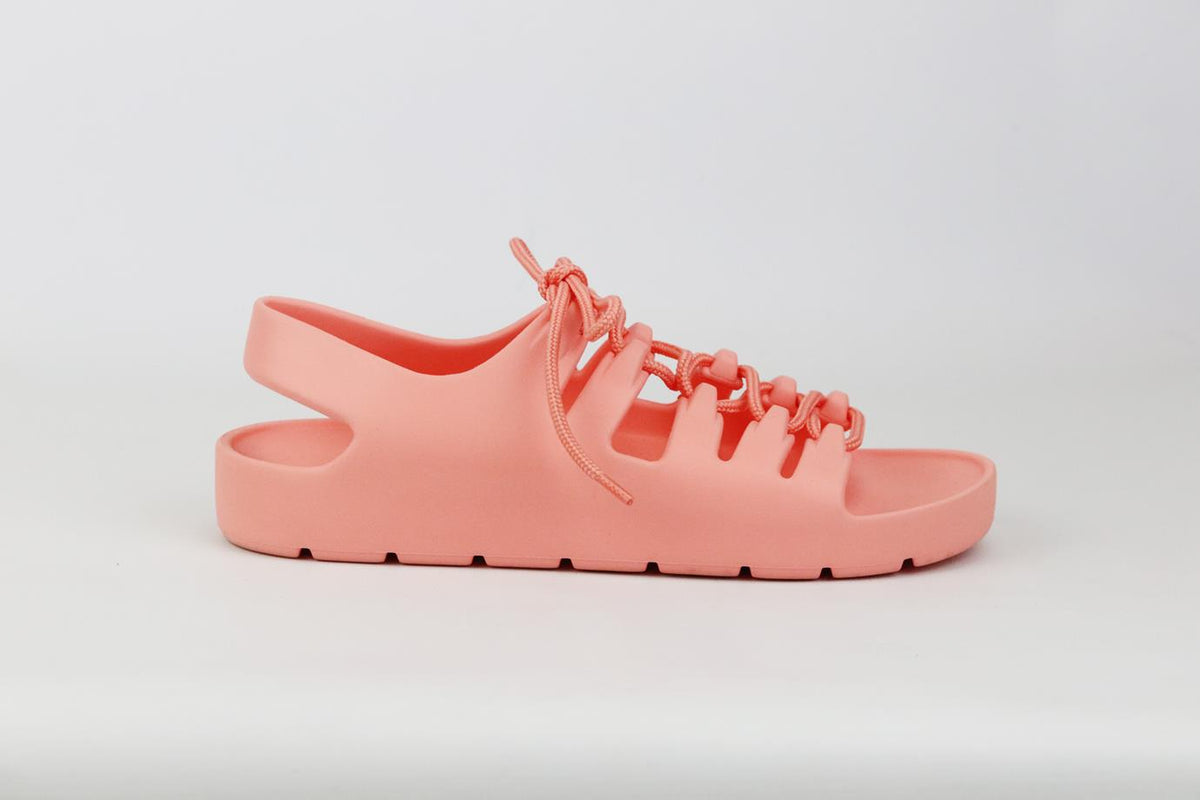 BOTTEGA VENETA JELLY LACE UP RUBBER SANDALS EU 38 UK 5 US 8