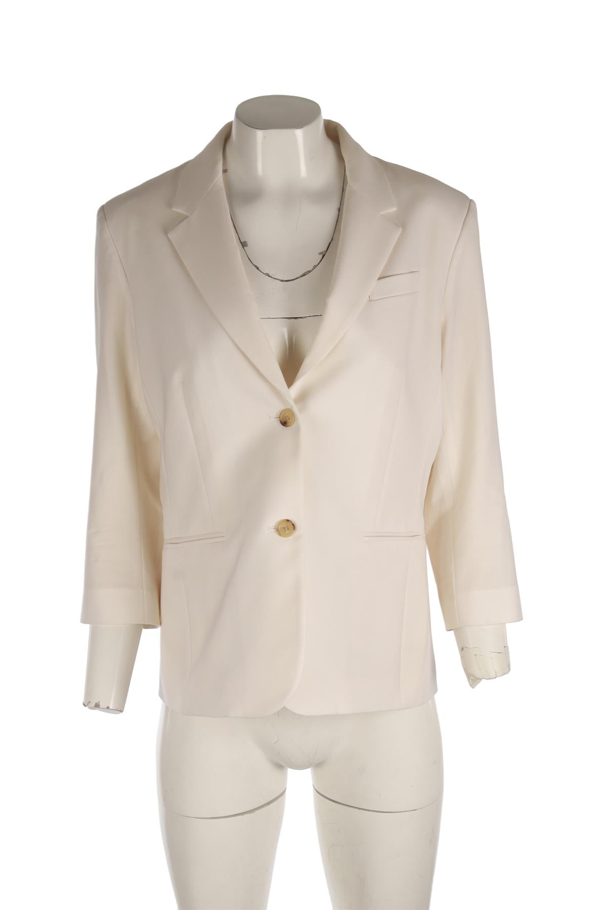 THE ROW IVORY WOOL BLAZER US 14 UK 18