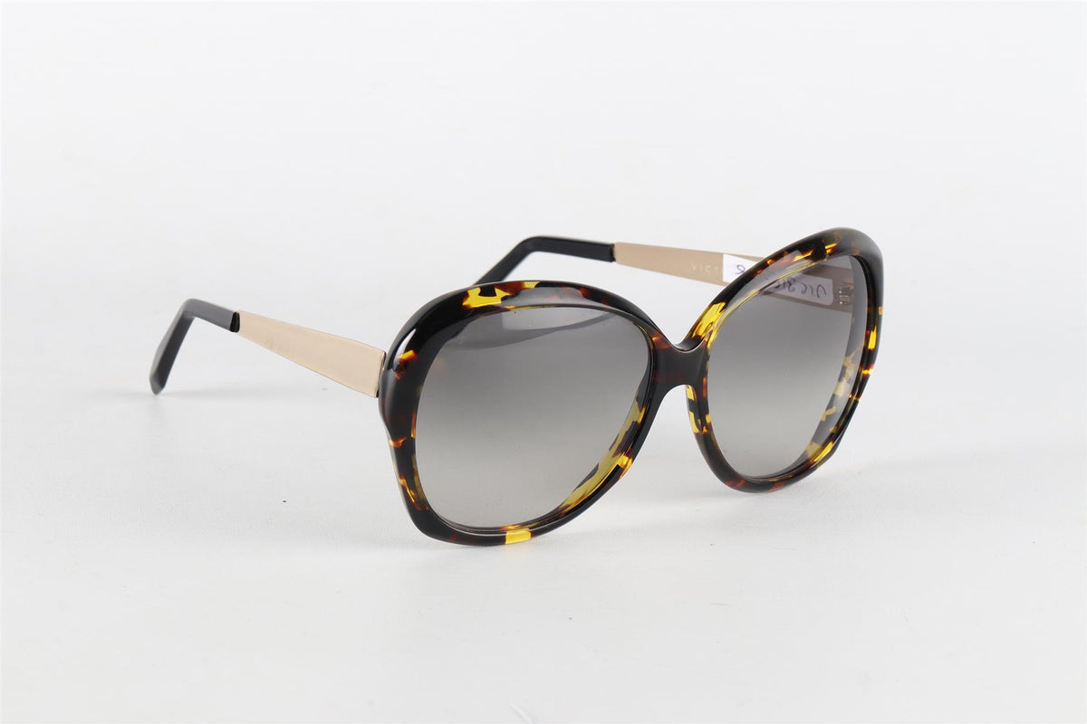 VICTORIA BECKHAM ROUND FRAME ACETATE SUNGLASSES ONE SIZE