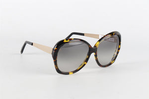VICTORIA BECKHAM ROUND FRAME ACETATE SUNGLASSES ONE SIZE